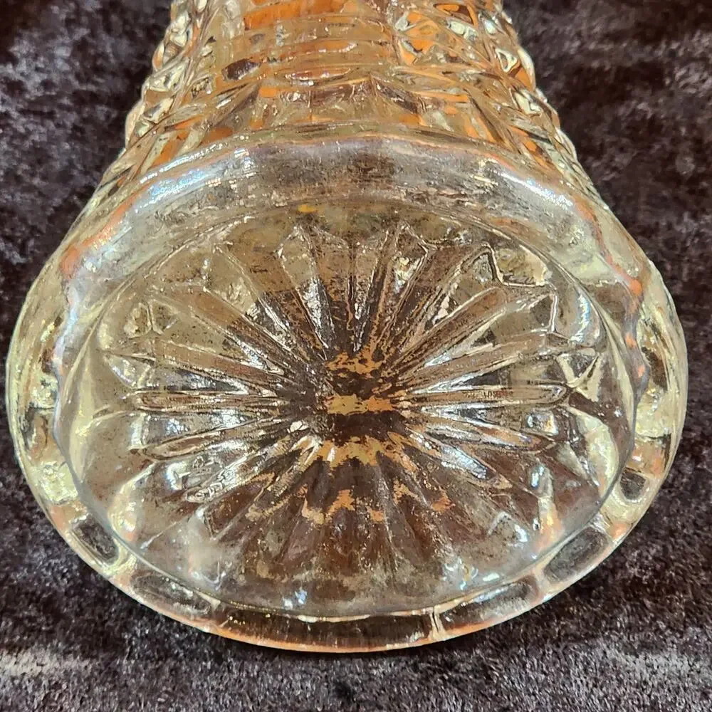 Vintage Anchor Hocking Bud Vase | Pressed Glass | Mid Century - Retro Home Decor